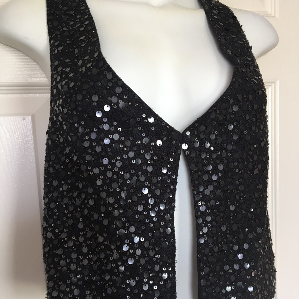 Eileen Fisher Black Vest Sz Small